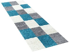 Passatoia grigio-turchese 80x250 cm Life - Ayyildiz Carpets