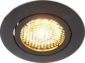 Faretto da incasso smart nero con WiFi GU10 regolabile - Ude Honey