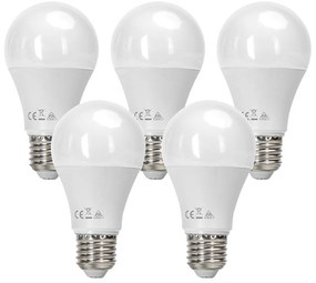 Confezione da 5 Lampadine Led E27 A60 15W Bianco neutro 4000K Aigostar