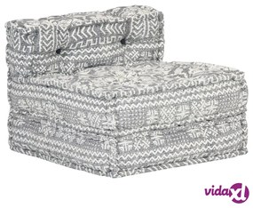 vidaXL Pouf Modulare Grigio Chiaro in Tessuto