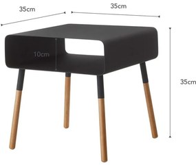 Tavolino nero, altezza 35 cm Plain - YAMAZAKI