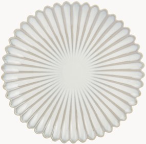 Set di 4 piatti da colazione in porcellana Lotus