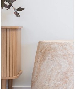 Tavolino rotondo in pietra ø 47,5 cm Bonn – House Nordic