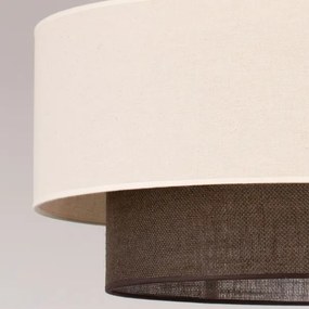 Brilagi - Lampadario LED a sospensione con cavo Stile Boho 3x E27/15W/230V Ø 60 cm crema/marrone