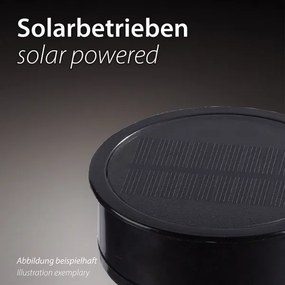 JUST LIGHT. 19106-18-3 - Set 3x LED lampade solari FACKEL LED/0,24W/1,2V nero