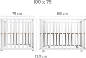 Lettino bianco con ruote 100x75 cm Style – Roba