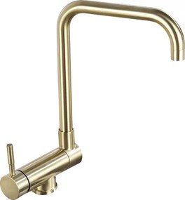 Mexen Madox batteria da cucina sottofinestra, oro spazzolato - 672000-50
