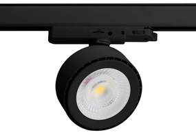 Faro LED 36W Slim per Binario Trifase Orientabile 60° Nero 3CCT Bianco Variabile Colore Bianco Variabile CCT