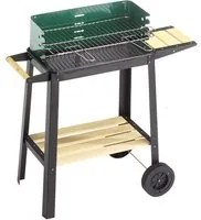 Barbecue '50-25 Green/W' Cm. 50X25 - H. Cm. 77