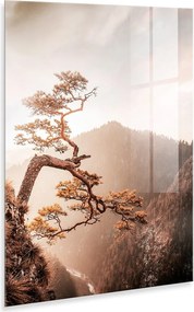 Dipinto su vetro 50x70 cm Brown Tree - Styler