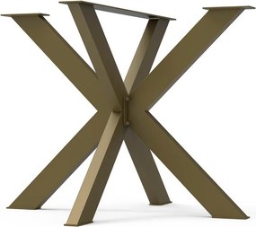 Gamba per mobili STEELMI Stella in acciaio bronzo opaco L 87 x P 90 x H 72 cm