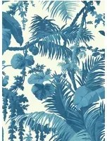 Tapete Pampas von House of Hackney - White/ Cerulean