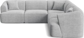 Divano angolare modulare Campi 6 posti in velluto a coste – L255x255 cm