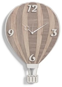 Orologio da parete legno laminato 41X59 cm TRS - MONGOLFIERA