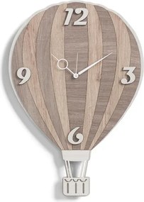 Orologio da parete legno laminato 41X59 cm TRS - MONGOLFIERA
