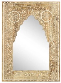 Specchio Dipinto a Mano 40x55 cm in Legno Massello di Mango