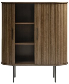 Credenza marrone effetto rovere 100x118 cm Nola - Unique Furniture