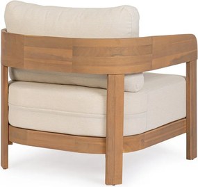 Poltrona da esterno di colore naturale in legno massiccio Pablo – Bizzotto