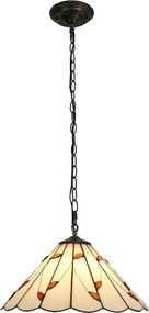 Brilagi - Lampadario Tiffany in vetro colorato con catena FOLIA 1xE27/60W/230V Ø 40 cm