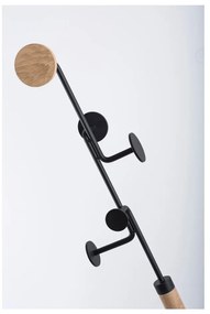 Portaoggetti in legno massiccio di quercia con dettagli neri Hook - Gazzda