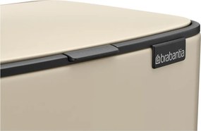 Cestino per la spazzatura beige in acciaio con pedale 12 l Bo – Brabantia