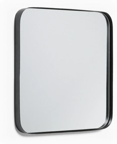Kave Home - Specchio de parete Marco in metallo nero 40 x 40 cm