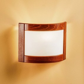 Lamkur Applique Zanna in legno Altezza 22 cm rustico