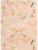 Majvillan Carta da parati Mermaid Reef - Sweet Pink
