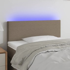 Testiera A Led Tortora 90x5x78/88 Cm İn Tessuto /