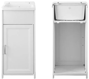 Mobile lavatoio salvaspazio 40x38 con vasca in kit montaggio