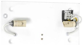 Set di 2 lampade da parete moderne nere - Otan