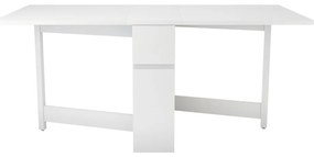 Tavolo multifunzionale pieghevole bianco Kungla - Woodman