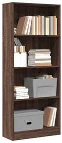 Libreria Rovere Marrone 60x24x143 Cm İn Legno Multistrato /