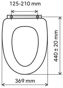 FERRO - Sedile WC SoftClose Duroplast/nero