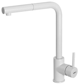Rubinetto da cucina con doccetta TRAIL PLUS bianco verniciato opaco ELLECI