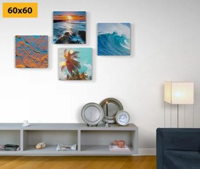 Set di quadri – Paesaggio marino affascinante