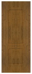 Pannello per porta d'ingresso P006 pellicolato pvc noce L 92  x H 210.5 cm, Sp 6 mm apertura reversibile