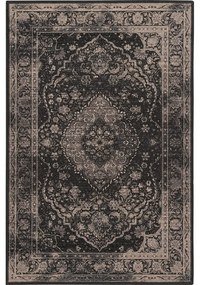 Tappeto in lana grigio scuro 133x180 cm Zana - Agnella
