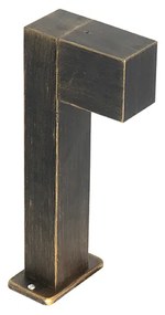 Lampada da esterno da terra industriale oro anticato 35 cm IP44 - Baleno