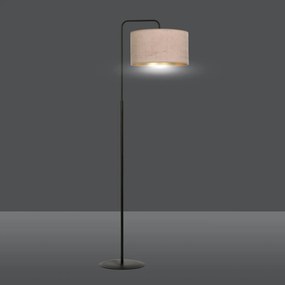 Piantana Contemporaneo Ganesha Acciaio Nero Rosa 1 Luce E27 Ip20