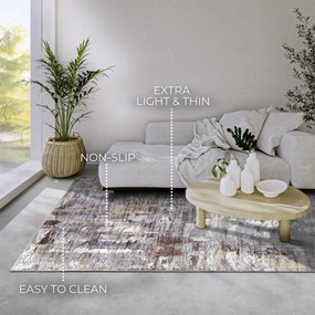 Tappeto grigio 160x230 cm Malard Copper Gold - Elle Decoration