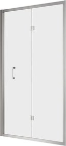 Porta doccia soffietto L 66-72 cm x H 200 cm in vetro trasparente SP. 6 mm, profilo silver, serie Era