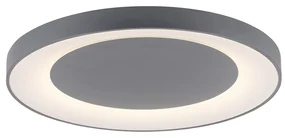 Plafoniera grigio scuro incl. LED con telecomando - Meidan