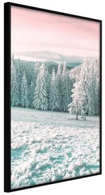 Poster  Frosty Landscape  Cornice Quadri Cornice nera, Larghezza x Altezza Home decor 20x30