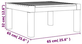 Set Salotto da Giardino 3 pz con Cuscini Antracite in PP