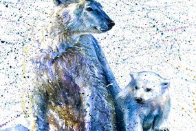 Stampa su tela – Orsi polari