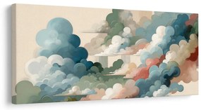 Quadro su tela – Nuvole in tonalità pastello