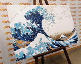 Stampa su tela – Riproduzione La grande onda di Kanagawa - Katsushika Hokusai