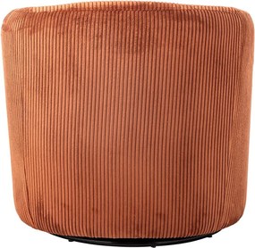 Poltrona in velluto a coste arancione Pradi - Bloomingville
