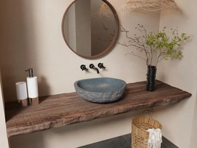Lavabo in pietra di fiume WATU - Colore grigio